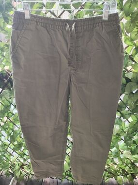 Vans Olive Green Cotton Drawstring Chinos
